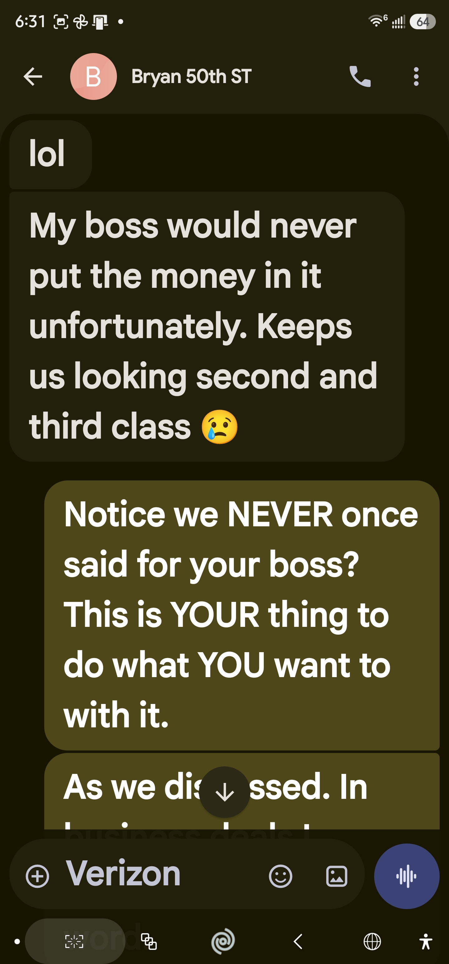 Bryan message screenshot 13 of 15