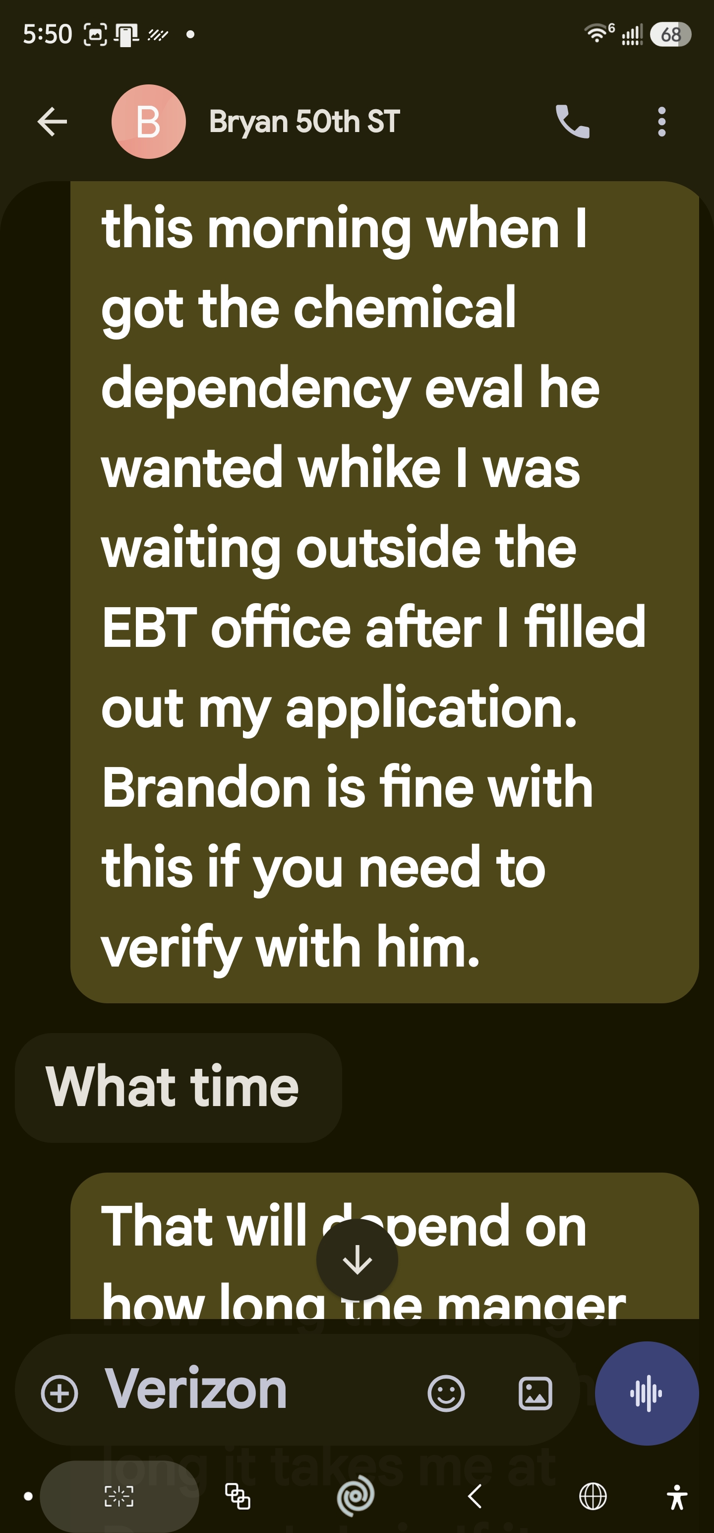 Bryan message screenshot 6 of 15